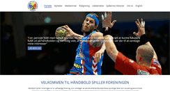 Desktop Screenshot of haandboldspiller.dk