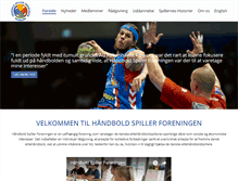 Tablet Screenshot of haandboldspiller.dk